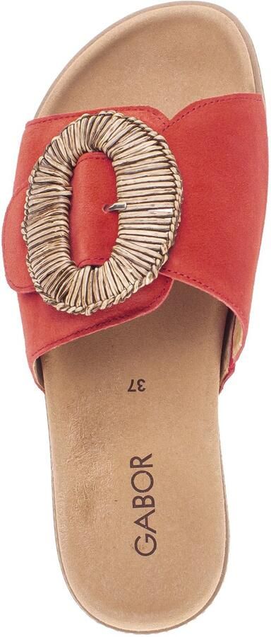 Gabor -Dames rood slippers & muiltjes