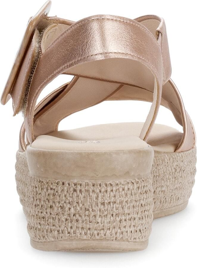 Gabor -Dames roze-goud metallic sandalen