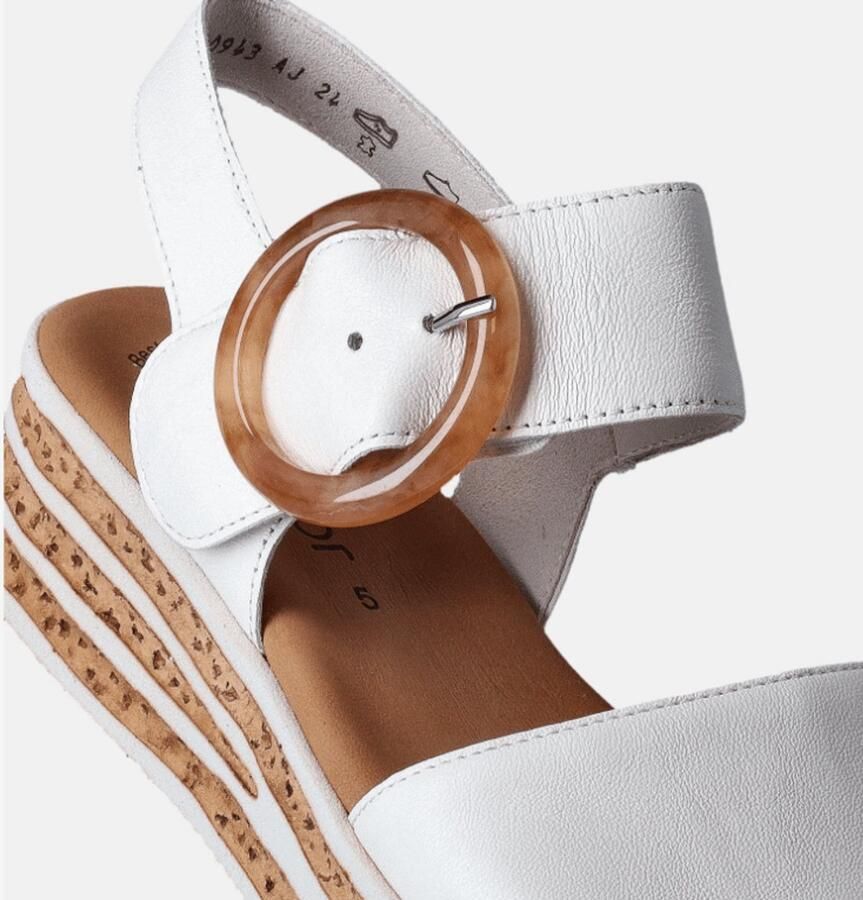 Gabor Dames Sandaal Off White Breedte F Beige