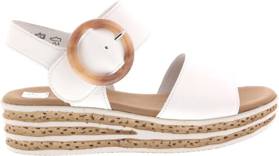 Gabor Sleehaksandaaltjes zomerschoen bandjessandaal klittenbandsluiting onder de decoratieve gesp
