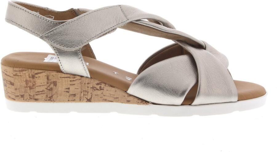 Gabor 761 Sandalen Met Sleehak Dames Zilverkleurig - Foto 6
