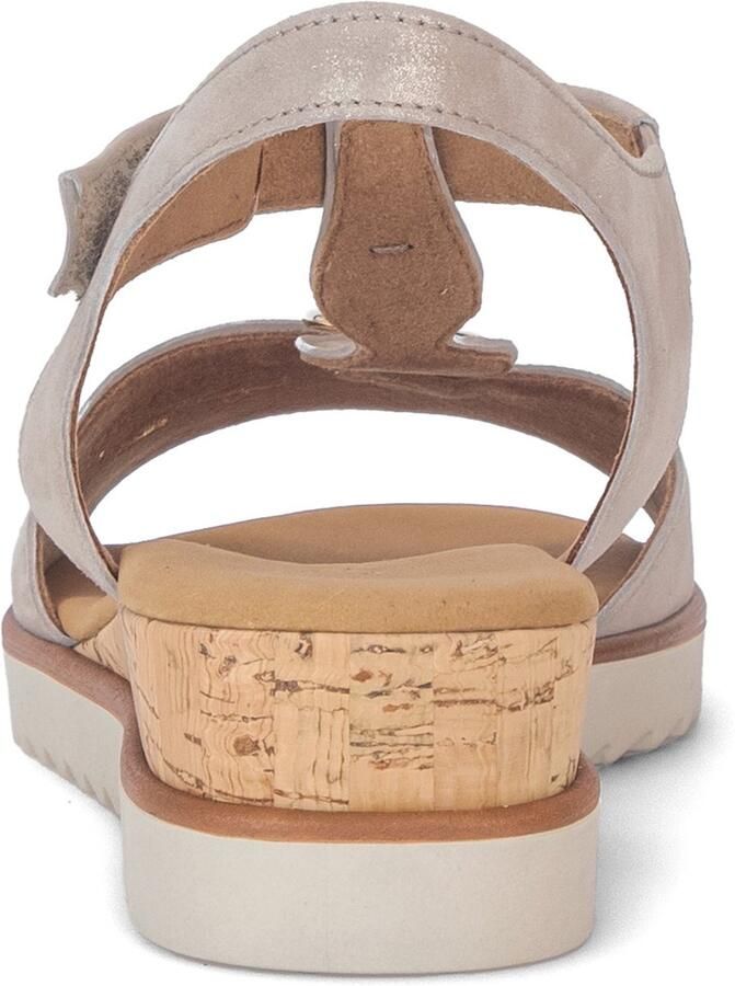 Gabor Sandaal Beige Glans T Band Wijdte G - Foto 2