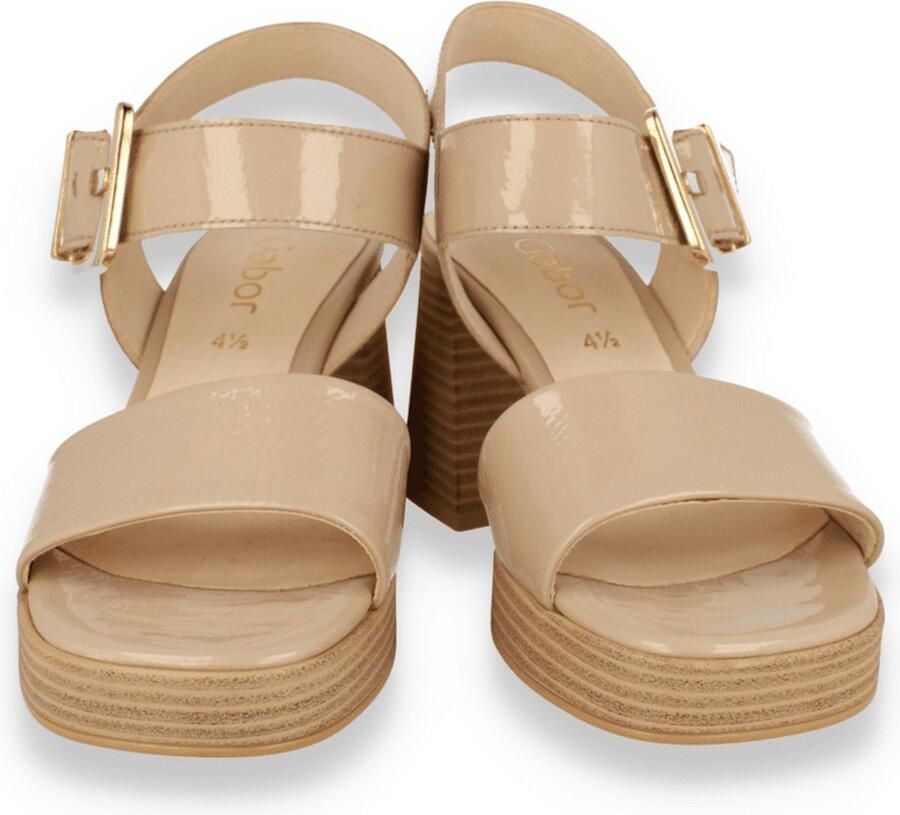 Gabor Dames Sandaal Beige Lak BEIGE - Foto 2