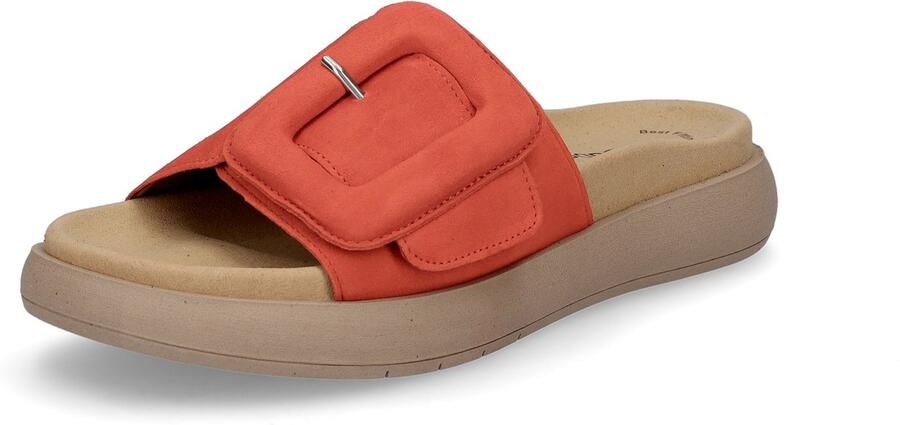 Gabor Oranje Velvet Muiltjes Modern Comfortabel Orange Dames