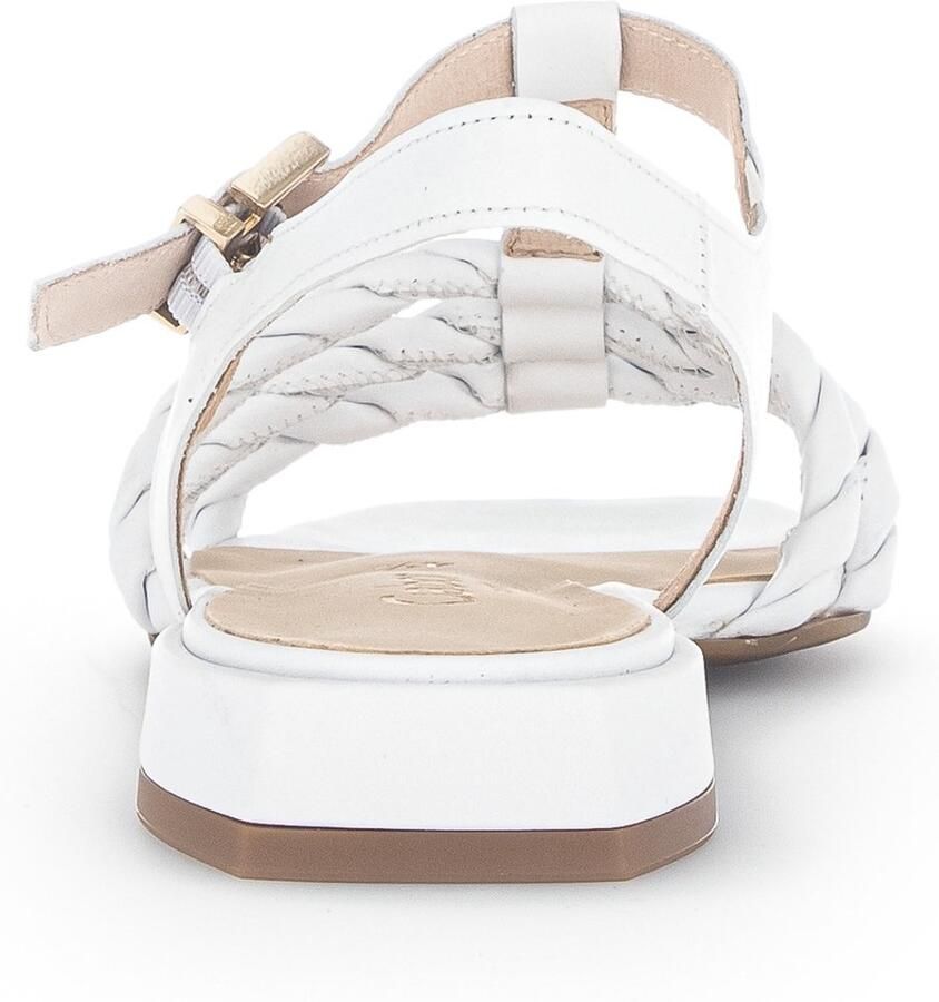 Gabor Witte leren platte sandalen White Dames - Foto 2