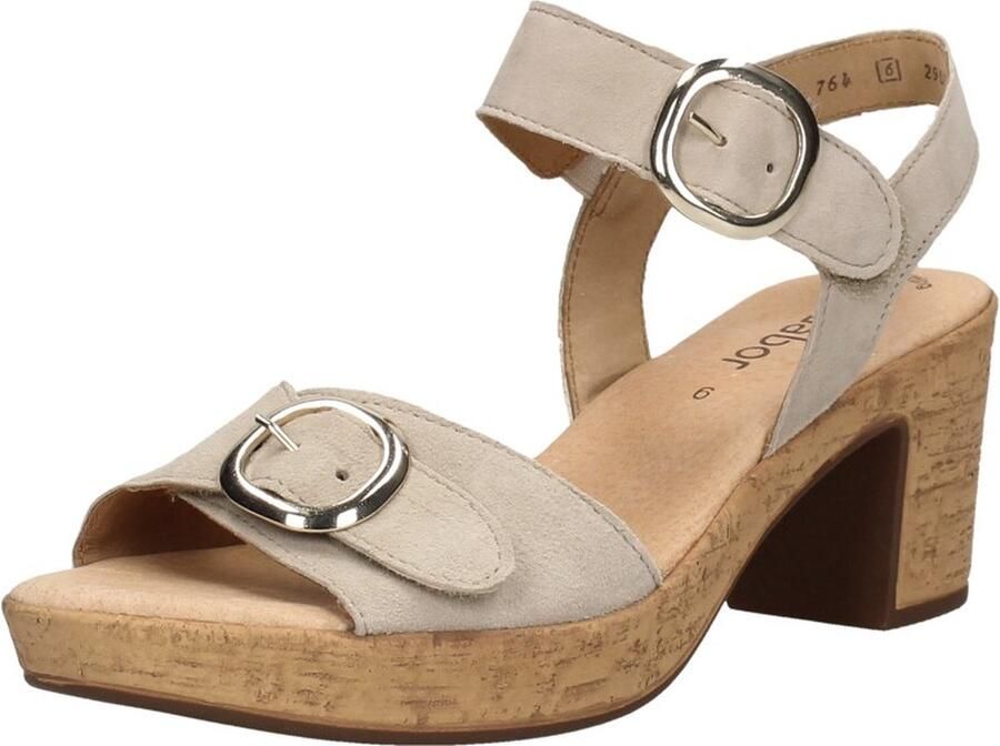 Bruin Tinten 764.1 Sandalen Dames Taupe - Foto 7