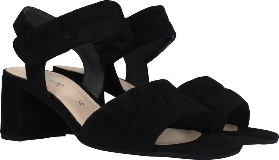 Gabor Zwarte Suède Sandalette met 6cm Hak Black Dames - Foto 7