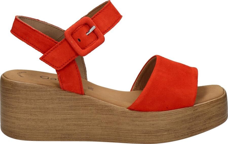 GABOR Sandalen met Hak Dames 531 Suède Oranje