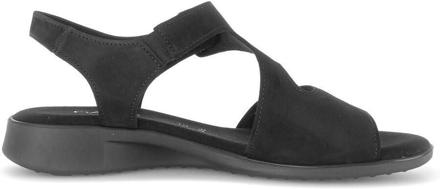 GABOR Sandaal 'Sandale Damen 82.803.47 Nubukleder in schwarz' zwart