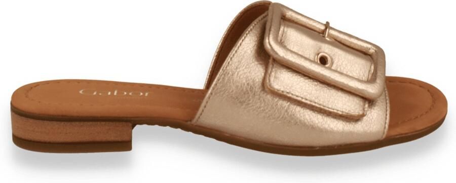 Gabor Slippers Rhodos blokhak zomerschoen comfortabele schoen in breedte g (= breed)