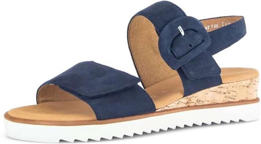 Gabor Dames sandalen Klittenband Artikel 82.752.36 blauw