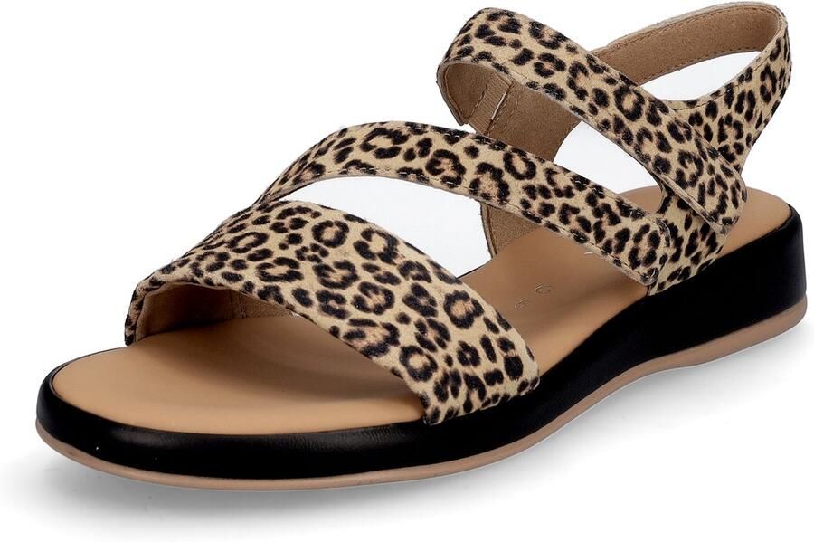 GABOR Sandaal camel donkerbeige zwart