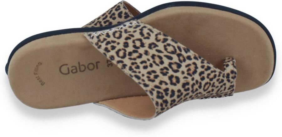 Gabor Dames Slipper Leopard F Breedte LEOPARD