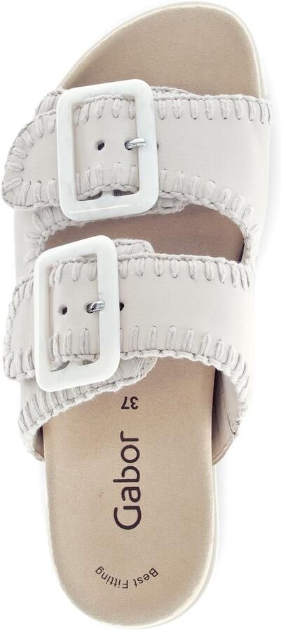 Gabor Dames Slippers 83.741.22 Off White - Foto 3