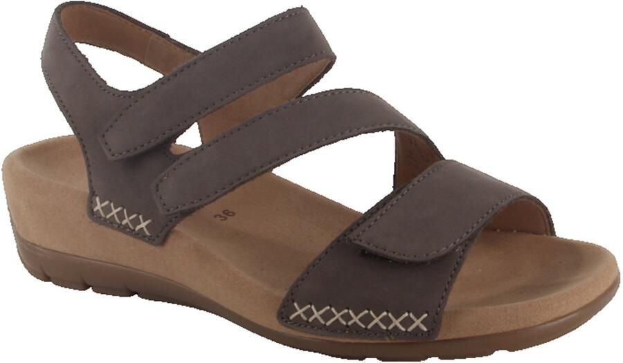 Gabor 83.734.19 Sandalen Taupe Nubuck Dames Taupe - Foto 2