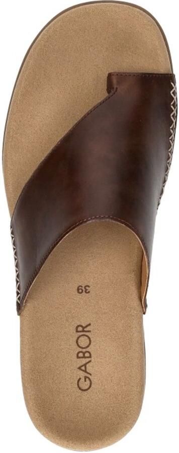 Gabor Teenslippers sleehak zomerschoen dianette met contrastkleurig borduursel - Foto 4