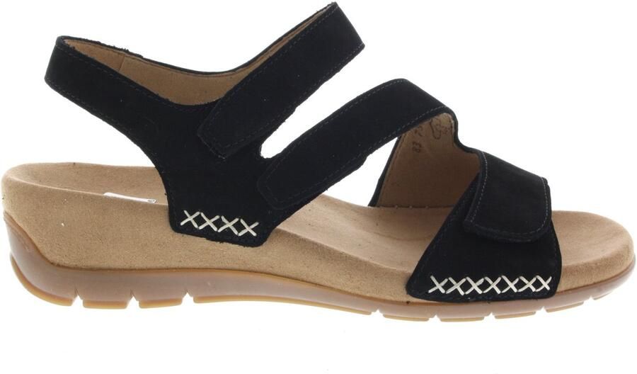 Gabor 83.734.17 Sandalen Zwart Nubuck Dames Zwart - Foto 2