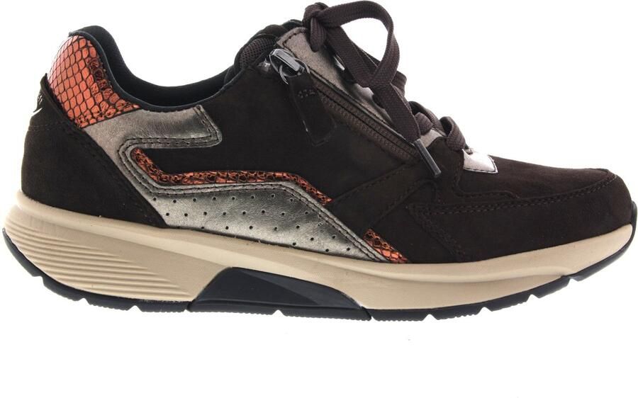 Gabor Dames Sneakers 0106.01.008 Rolling Soft Donkerbruin
