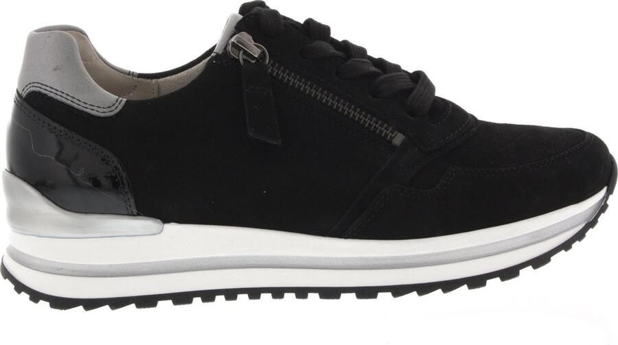 Gabor 66.528 Schwarz Grey H-Wijdte Veterschoenen
