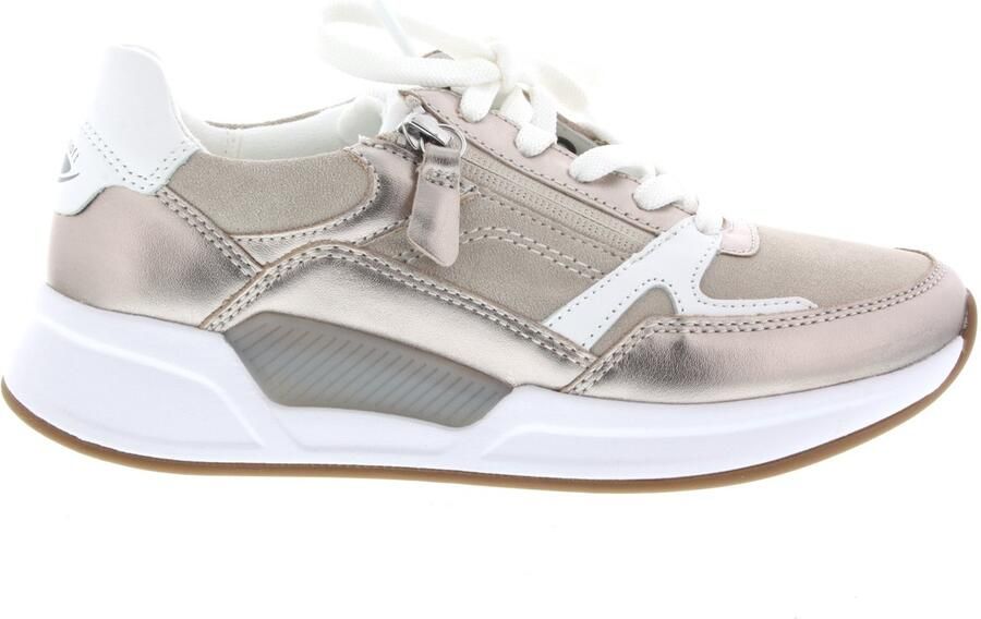 Gabor Rollingsoft Gabor Veterschoen Rolling Soft Rits Beige Goud - Foto 2