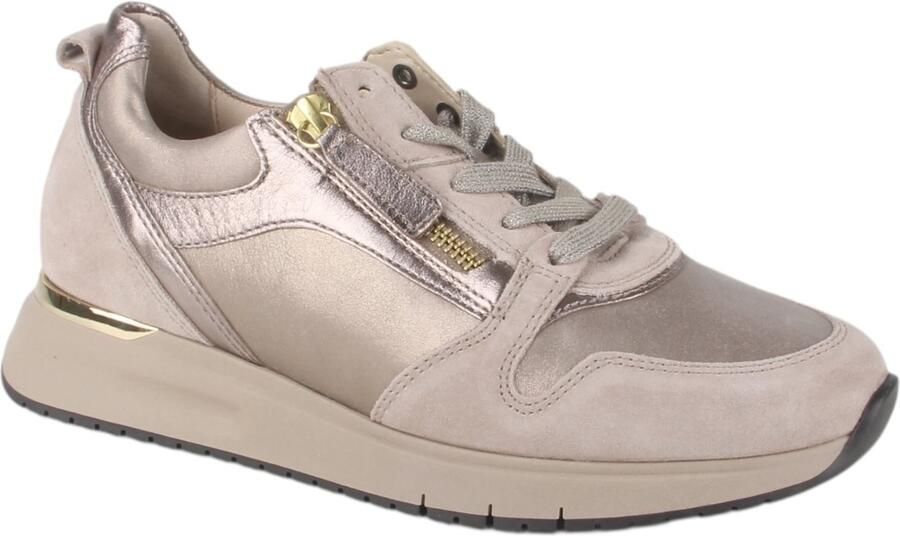 Gabor Sneaker 76.466.65 Silk Taupe Combi -Wijdte H-dames