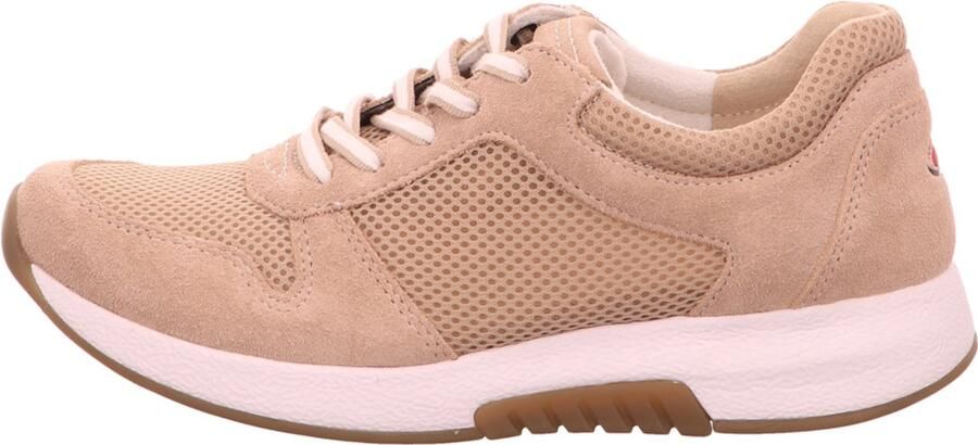 Gabor Rollingsoft Sneakers met sleehak vrijetijdsschoen lage schoen veterschoen in zomerse materiaalmix - Foto 2