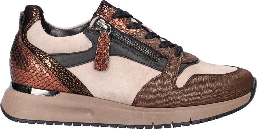 Gabor Sneaker 76.466.40 Bruin Beige Combi Wijdte H