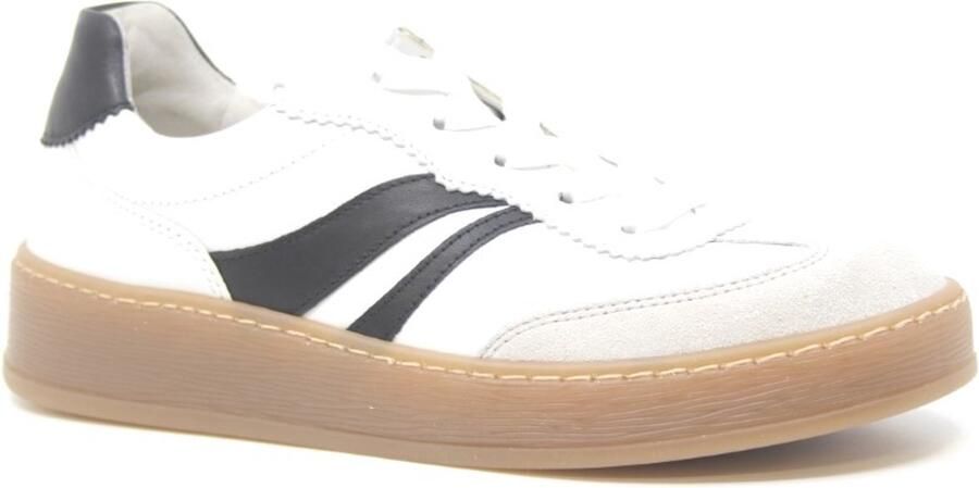 Gabor Sneaker 86.475.51 Wit Zwart Combi Wijdte G