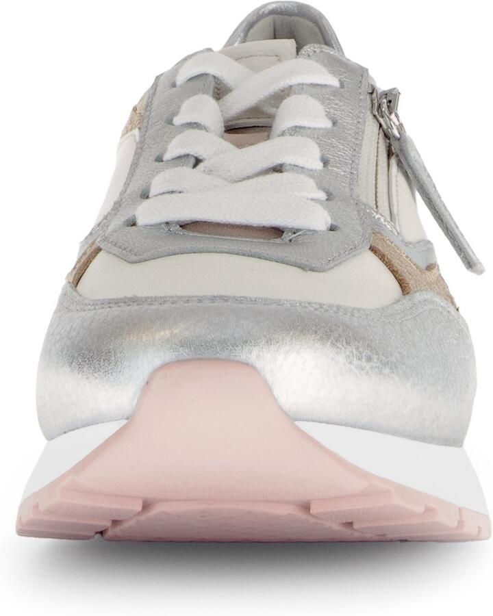 Gabor Sneakers met sleehak Florence vrijetijdsschoen lage schoen veterschoen contrastafwerking breedte g (=breed) - Foto 2