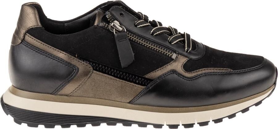 Gabor Sneakers met Samt Foulard Perl Black Dames - Foto 2
