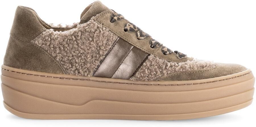 Gabor Veterschoen Bruin Suede Teddy Combi