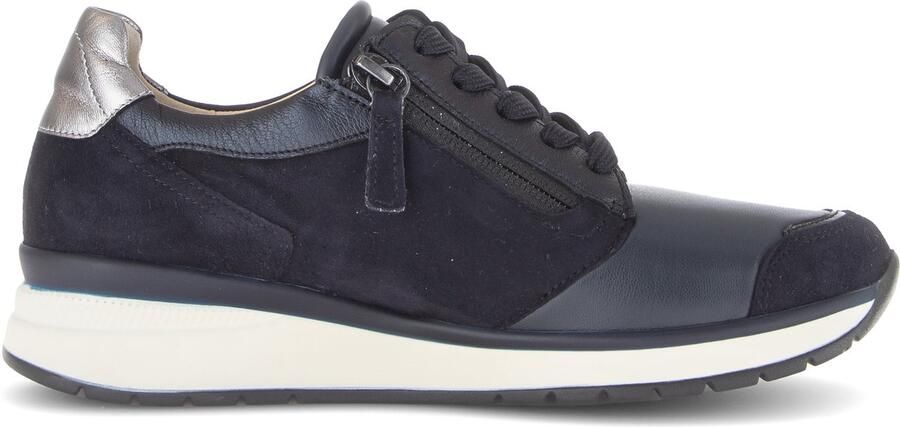 Gabor art. 86.307 66 blauw K leest breed dames veter 2 rits sneaker - Foto 2