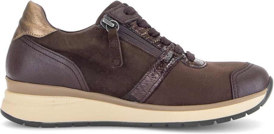 Gabor art. 6020.01.003 bruin sneaker dames K leest
