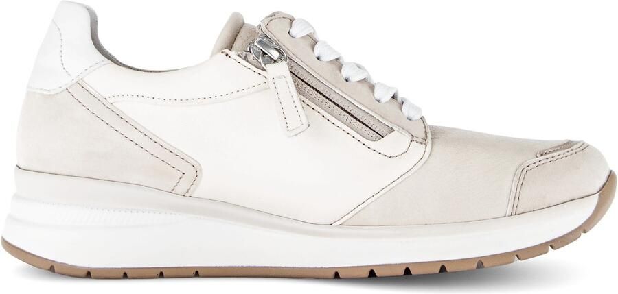Gabor art. 86.307 63 beige sneaker K leest dames veter 2 ritsen - Foto 2