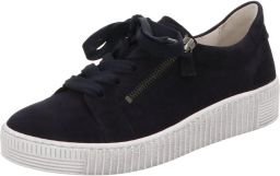GABOR Sneakers laag 'Schnürschuh Damen 83-334-16 Echtleder in dunkelblau' zwart