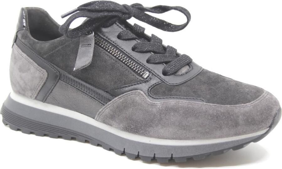 Gabor Velours Sportieve Casual Basket Gray Dames