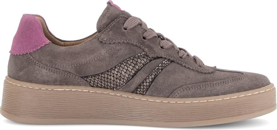 GABOR Sneakers laag taupe pink zwart