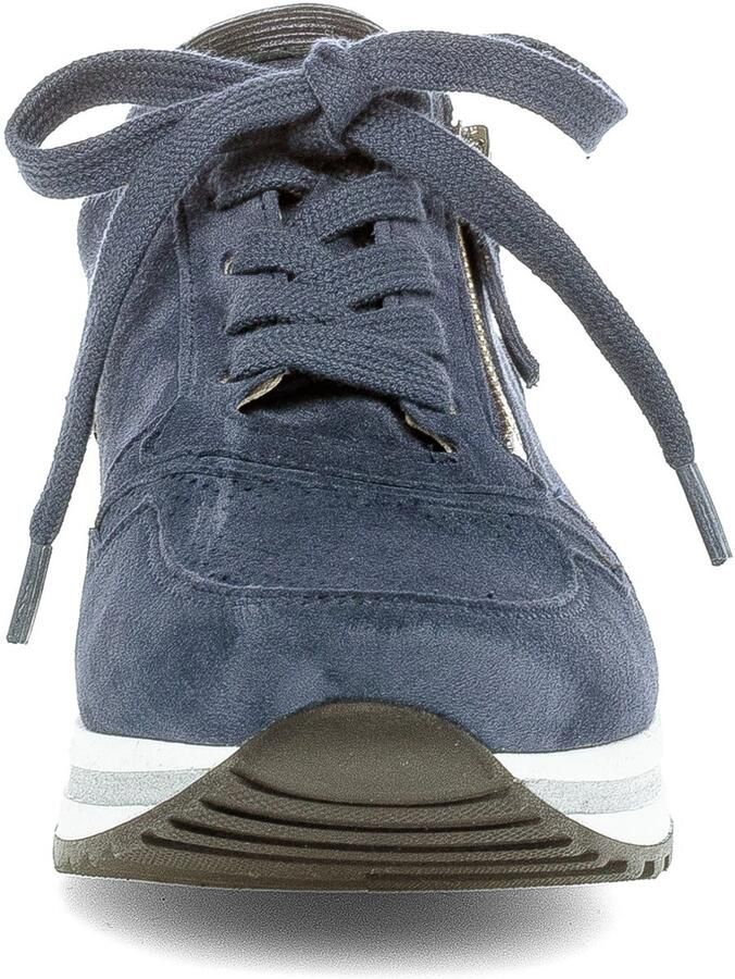 Gabor 86.528 26 blauwe sneaker met rits - Foto 2