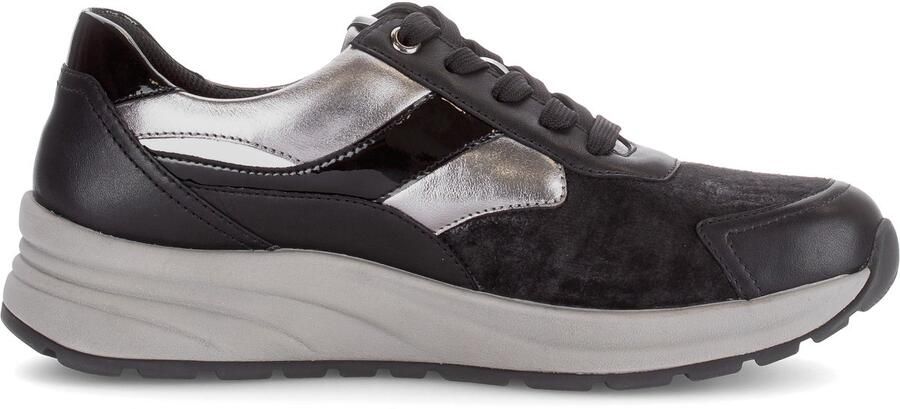 Gabor Sneakers met sleehak Como plateau veterschoen lage schoen in extra wijdte k