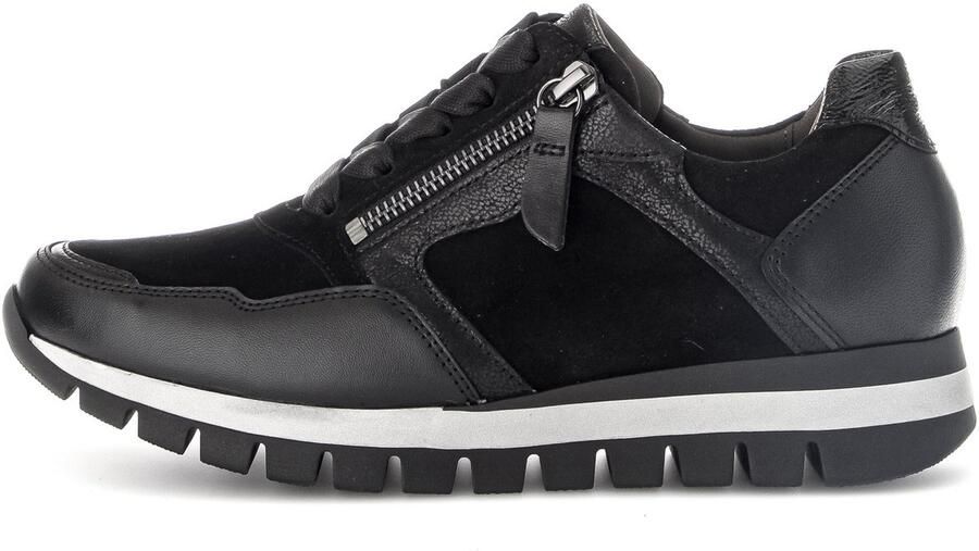 Gabor Sneakers met sleehak Turijn vrijetijdsschoen halfschoen veterschoen met comfortbreedte h (=zeer breed) - Foto 2