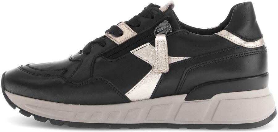 Gabor Sneakers met sleehak Davos Veterchoen lage schoen vrijetijdsschoen in comfortwijdte H (=zeer wijd)