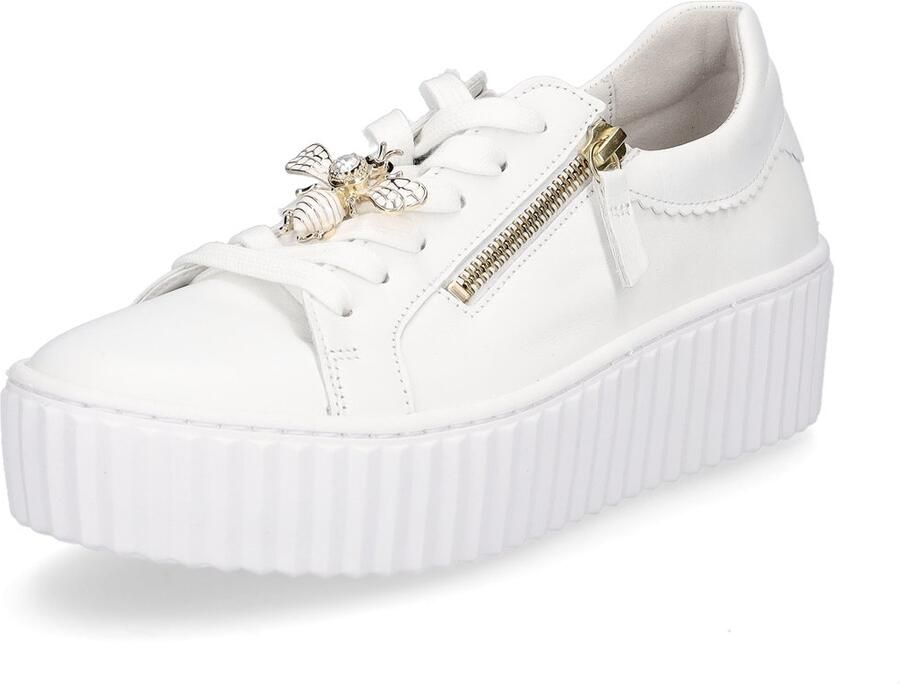 Gabor Plateausneakers vrijetijdsschoen lage schoen veterschoen met modieuze sieraandeel