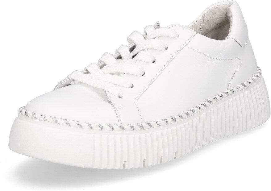 Gabor Plateausneakers vrijetijdsschoen lage schoen veterschoen met contrast-raamnaad