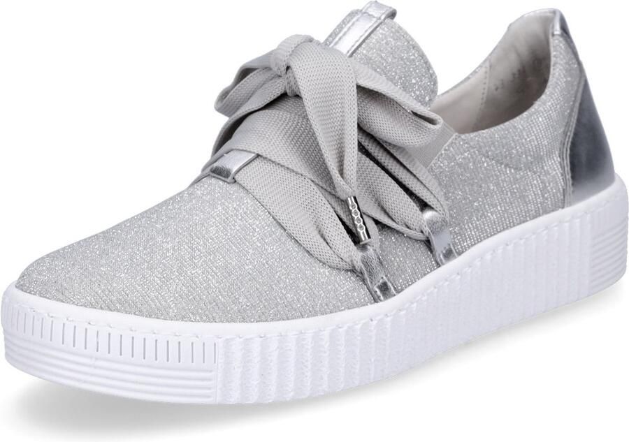 Gabor dames sportschoenen zilver glitter