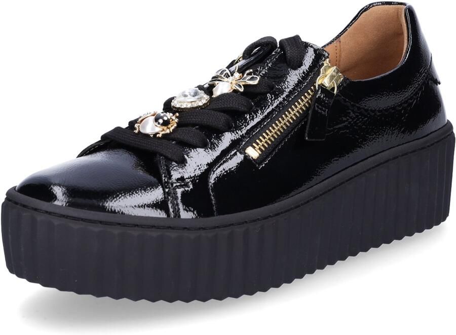 Gabor dames sportschoenen zwart lak