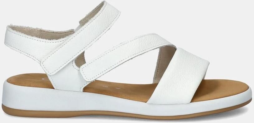 Gabor Witte leren sandalen
