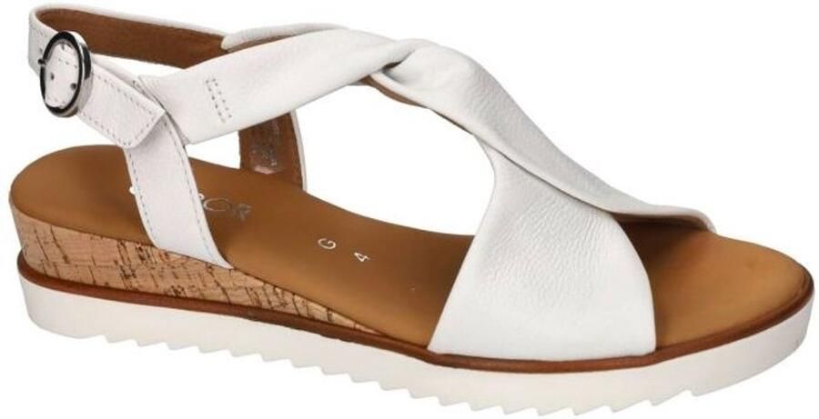 GABOR Sandalen met Hak Dames 751.1 Maat: 38 5 Materiaal: Leer Kleur: Wit - Foto 10