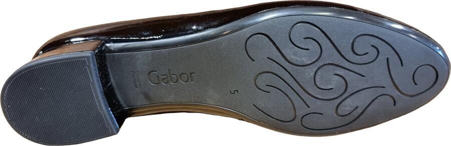Gabor Comfortabele Leren Ballerina`s Black Dames