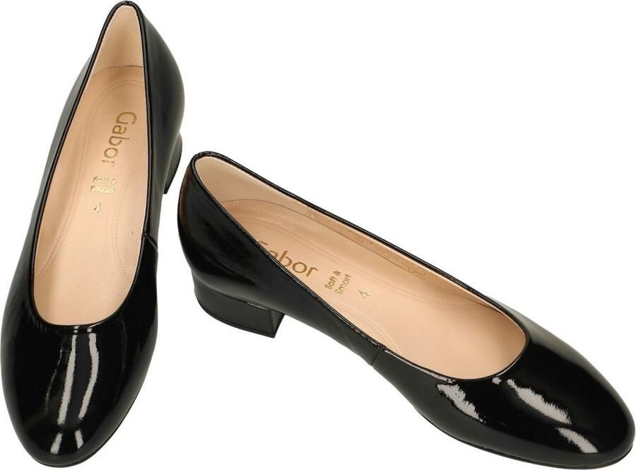 Gabor Comfortabele Leren Ballerina`s Black Dames - Foto 2