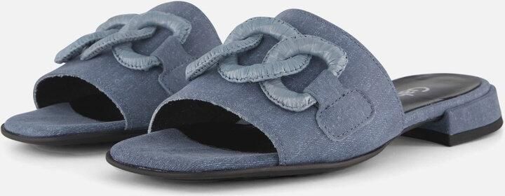 Gabor Denim Slippers blauw Textiel Dames